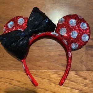 Red and White Minnie Ears